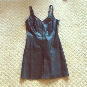 Urban Outfitters Faux Leather Mini Dress